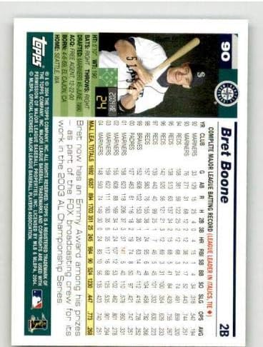 כרטיס Bret Boone 2005 Topps Black 90 - כרטיסי בייסבול מטלטלים
