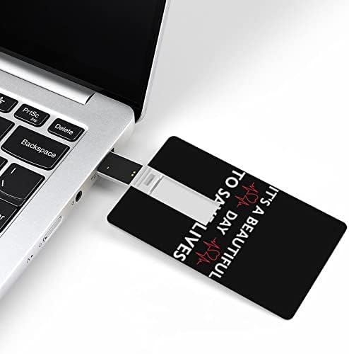 זה יום יפה להציל חיים כרטיס USB 2.0 כונן הבזק 32 גרם/64 גרם מודפס מצחיק