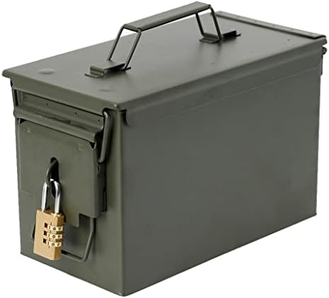 JYDQM מתכת קופסת פלדה קופסה צבאית בצבא בטוח לטווח ארוך אחסון חור יקר מנעול יכול