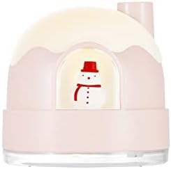 אור לילה לילדים, איש שלג חמוד USB מנורת לילה נטענת עם פונקציה של 350 מל אדים שקטה, לילדים בני נוער חדר שינה בית