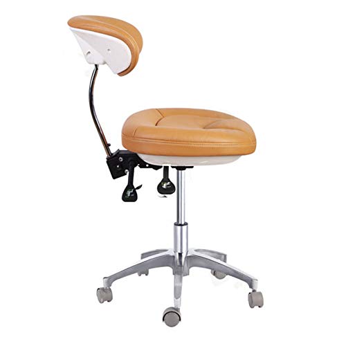 כיסא רופא שיניים נייד שרפרף רופא שרפרף עיצוב עיצובי כיסא נייד התאמת גובה מיקרו עור סיבים סיבים