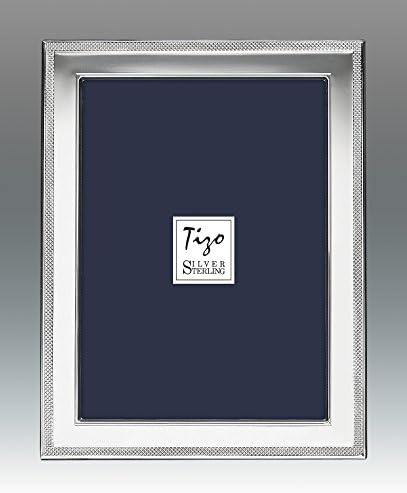 טיזו 5 x 7 .925 מסגרת תמונת כסף סטרלינג