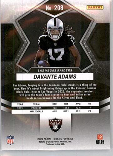 2022 PANINI MOSAIC 208 DAVANTE ADAMS LAS VEGAS RAIDERS