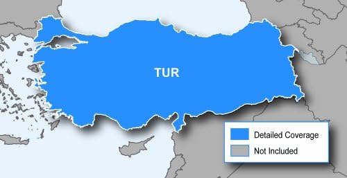 גרמין סיטי נווט 2012 מפת טורקיה כרטיס מיקרו
