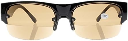 משקפי שמש ביפוקלים של יוניסקס משקפי קריאה של מסגרת חצי-רמה