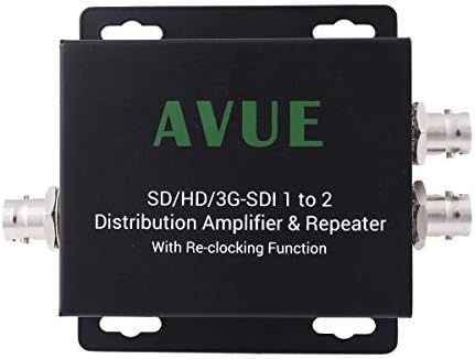 AVUE 3G-SDI/HD-SDI/SDI 1 עד 2 משחזר הפצה ומרחיב עם פונקציית עקיפה מחודשת, ציון שידור
