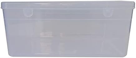 קרישנה ברור פלסטיק גדול במיוחד אחסון תיבת סט של 3 , מלבני