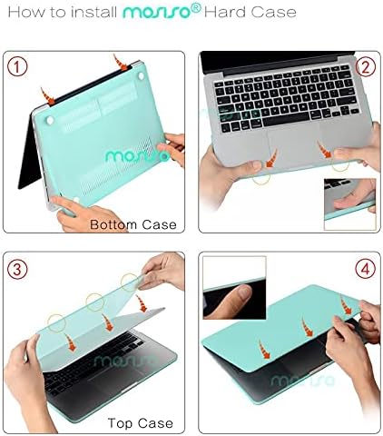 Mosiso תואם ל- MacBook Pro 13 אינץ 'מארז 2015 2014 2013 סוף 2012 A1502 A1425 עם תצוגת רשתית, מארז פגז קשה