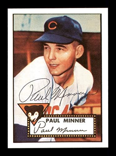 פול מינר חתימה 1983 Topps 1952 Topps כרטיס הדפסה מחדש 127 Chicago Cubs SKU 171820 - כרטיסי חתימה של Baseball