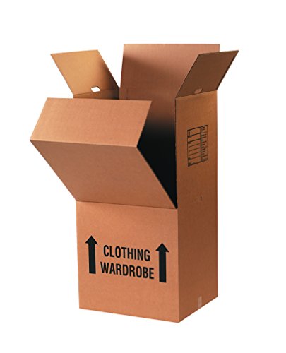 קופסאות ארון בגדים מהיר קופסאות נעות, 20 אינץ 'על 20 אינץ ' על 45 אינץ', אריזה והעברה, בר קולב נמכר