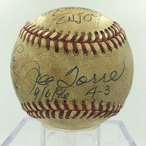 1996 NY Yankees Team חתום משחק חתום בשימוש בייסבול דרק ג'טר מריאנו ריברה JSA - משחק חתימות MLB משומש בייסבול