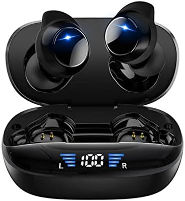 אוזניות אלחוטיות, אוזניות Bluetooth 5.3 עם תצוגת LED כפולה, אוזניות Bluetooth באוזן IP7 אוזניות