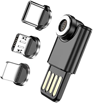 כבל גלי תיבה תואם ל- JVC HA-FX35BT-מתאם מיני מגנטוסינק, כבל טעינה מגנט USB מסוג מיקרו USB עבור