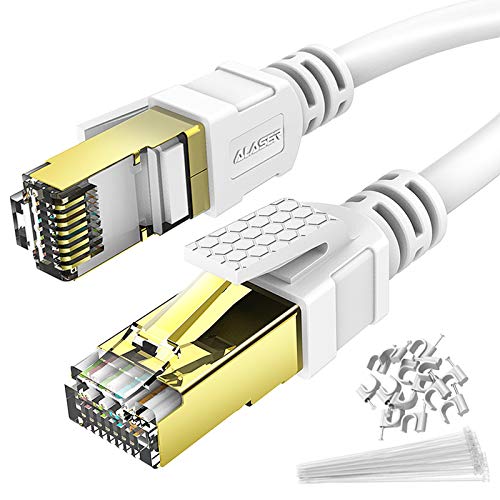 כבל Ethernet 1M CAT 8 ALASER 40GBPS 2000MHz במהירות גבוהה של Gigabit LAN כבלים עם SSTP RJ45 מחבר
