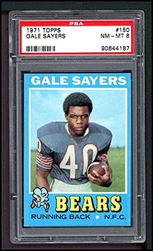1971 Topps 150 Gale Sayers Chicago Bears PSA PSA 8.00 דובים