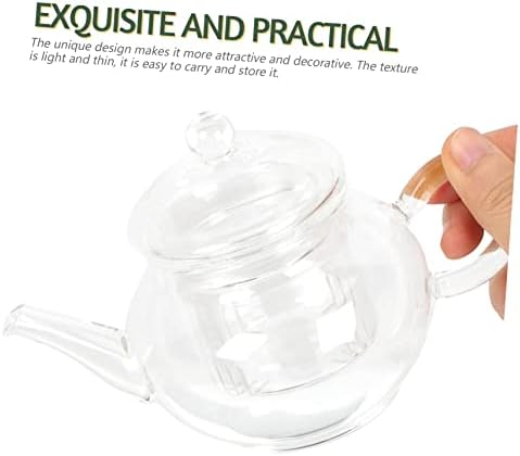 DOITOOL 1 סט זכוכית תה קומקומי כוס קטן קומקום זכוכית כוס מים קנקן תה יצרנית סט משקאות קנק