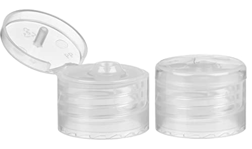 8 אונקיה של בקבוקים עגולים קוסמו, פלסטיק לחיות מחמד ריק ללא מילוי BPA, עם צבע טבעי מהפך את הכובעים העליונים