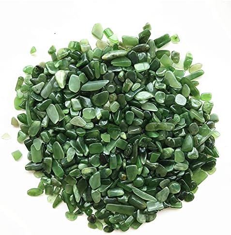Ruitaiqin Shitu 50G 5-7 ממ ירוק טבעי ג'ספר ירקן אבן מלוטש רייקי צ'אקרה ריפוי גבישים אבנים טבעיות