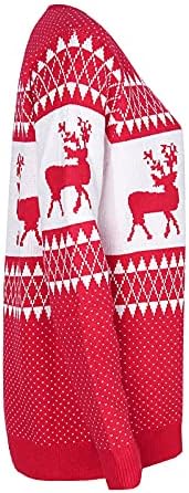 תאריך חג המולד סוודר סוודר נשים צווארון צווארון עץ חג המולד סוודרים די חם יתר על המידה שרוול ארוך