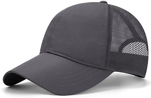 EWAYCOM XXL יתר על המידה רשת גדולה מהירה של כובע בייסבול יבש כובעי אבא מתכווננים כובע 23.6 -25.6