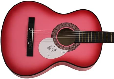 ורוד-אלסיה מור פנק-חתימה חתומה בגודל מלא גיטרה אקוסטית ורודה עם אימות ג 'יימס ספנס ג' סא קואה - מיסונדזטוד,
