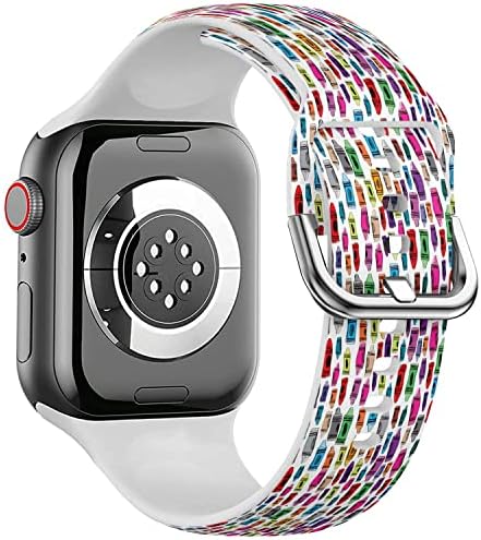 איקיקי-טק תואם לפס Apple Watch 38 ממ 40 ממ 41 ממ צמיד סיליקון רך סיליקון לסדרה IWatch 8 7 6 5