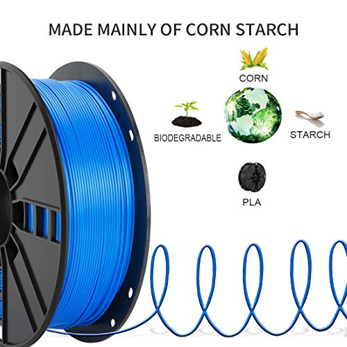 Novamaker PLA פלוס נימה 1.75 ממ עם נימה ניקוי של 20 גרם, Blue Pla Pro Pro מדפסת קשיחות נימה משופרת,