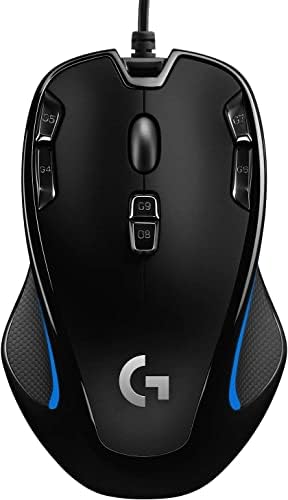 Logitech G300S אופטי עכבר משחק אמבידטרוס אופטי - 9 כפתורים הניתנים לתכנות, זיכרון על סיפונה