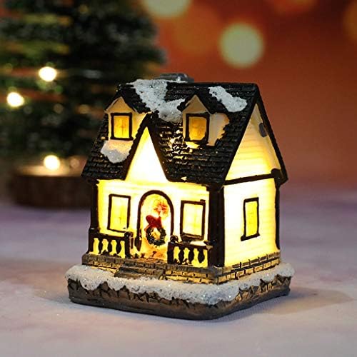 שרף מיניאטורה הוביל יצירתי לקשט ביתי מתנות ריהוט לקישוט בית חג המולד ותלים קישוטי עץ חג המולד כדורים גדולים