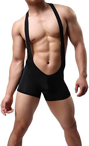 גוף גוף היאבקות של Musclemate Premium Premium, בגד גוף של האבקות לגברים, Silky Search.