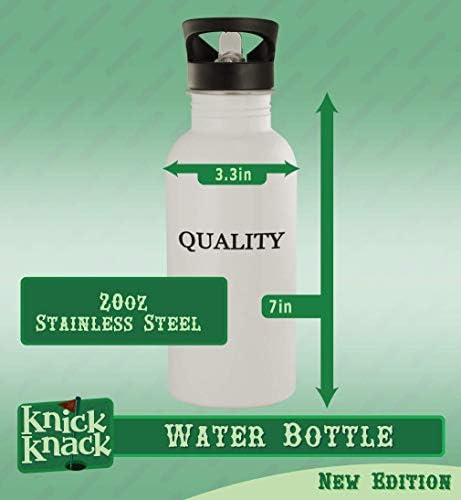 מתנות Knick Knack Tore - בקבוק מים מפלדת אל חלד 20oz, כסף