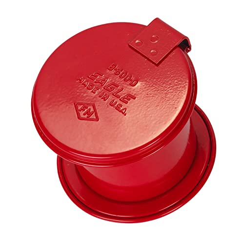 נשר B-600-D DAUB CAN בטיחות פלדה מגולוונת, 1/2 קיבולת ליטר, אדום