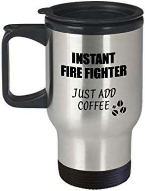 ספל נסיעות קרב אש מיידי פשוט הוסף קפה רעיון מתנה מצחיק לעמיתים לעבודה נוכח משרד משרד תה מכסה מבודד מכסה