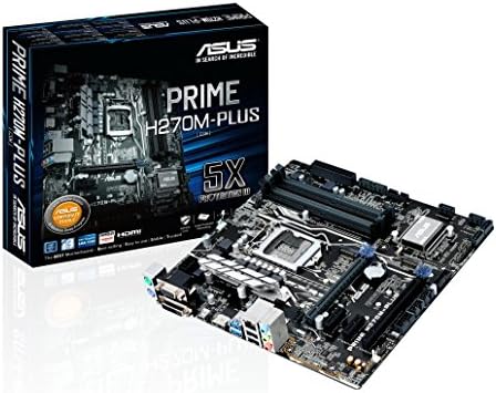 ASUS Prime H270M-Plus/CSM LGA1151 DDR4 HDMI DVI VGA M.2 H270 MATX לוח האם עם USB 3.1