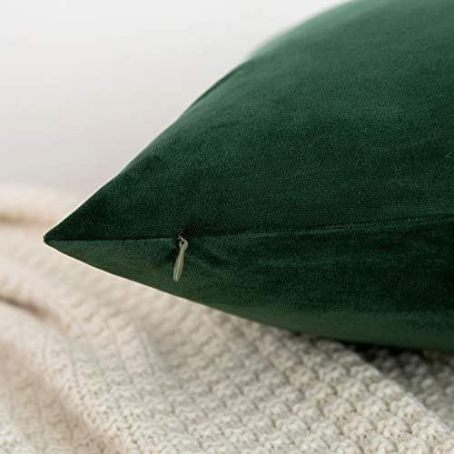 רישום קטיפה קטיפה דקורטיבית לזרוק כרית כיסוי כרית כיסוי כרית לכיסא מיטת ספה ספה, כריות זריקה ירוק כהה