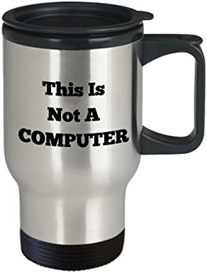 מתכנת מחשב מצחיק ספל נסיעות כוס תה גדולה אידיאלי מושלם לגברים נשים זה לא מחשב