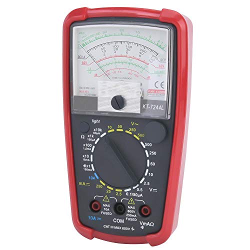 FTVogue Multimeter דיגיטלי, מד רגישות גבוה עם מגבר OHM VOLT ומבחן מתח דיודה עם תאורה אחורית, עם מקרה מגן