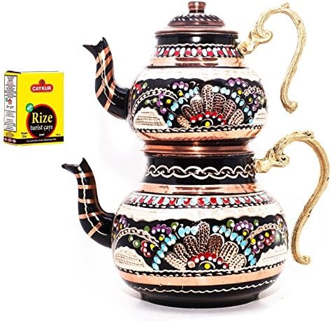 סיר תה מסורתי מסורתי בעבודת יד, יצרנית תה יצרנית תה גדול 12 'אינץ'