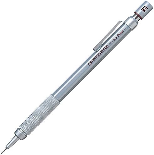 פנטל ארוז הילוך גרף 500 עיפרון ניסוח אוטומטי, 0.3 ממ, מבטאים חומים