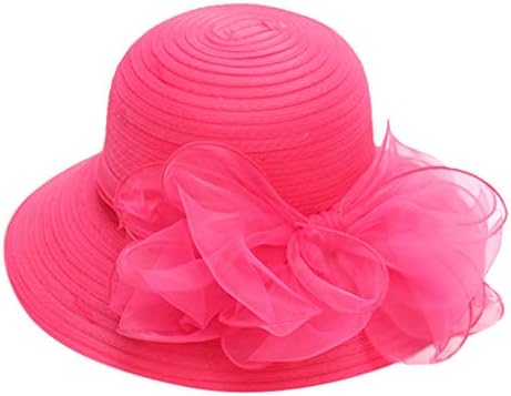 נשים ילדה תה מסיבת מרתק כובע, נשים של כנסיית שמלת כובע 2022 אופנה שמש כובעי תה מסיבת חתונה כובע