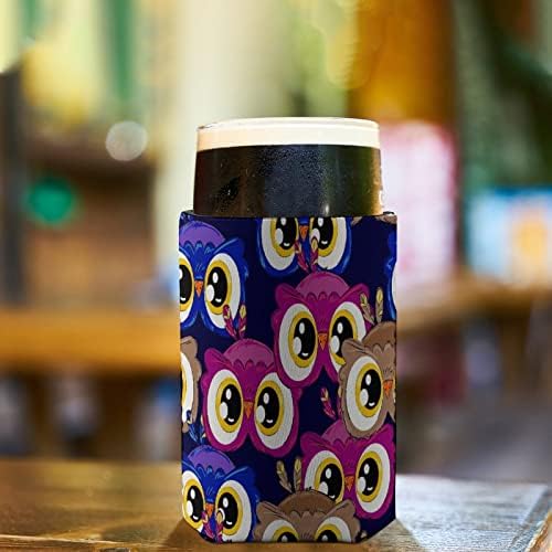 עיניים גדולות ינשוף דפוס לשימוש חוזר כוס שרוולים אייס קפה מבודד מחזיק כוס עם חמוד דפוס עבור חם קר משקאות