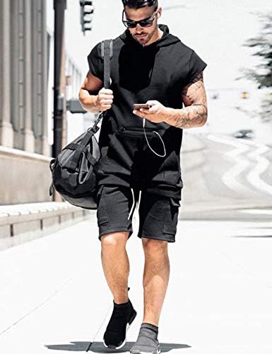 גברים של אופנה שרירים חולצות סלעית אימון חולצות עם כיס