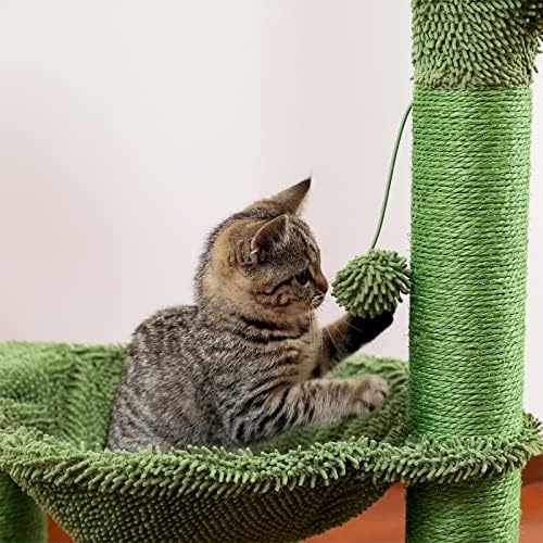 חתול עץ יציב מודרני חתול עץ מפנק מוטות עץ חתול עץ חתול צעצועי מודרני חתול מגדל חתולים קטן חתול מגדל עבור מקורה