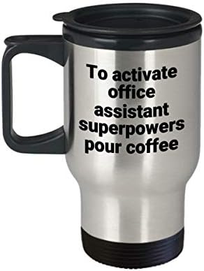 עוזר משרד ספל נסיעות - סרקסטי סרקסטי חידוש נירוסטה חידוש קפה קפה רעיון מתנה