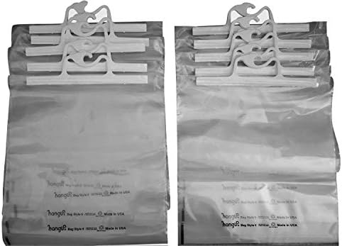שקיות תלייה מקוריות של מונקו, 10 חבילה של 12.5 x 14.5 שקיות אחסון תלויות פלסטיק ברורות לשימוש בבית מרקחת, כיתה,