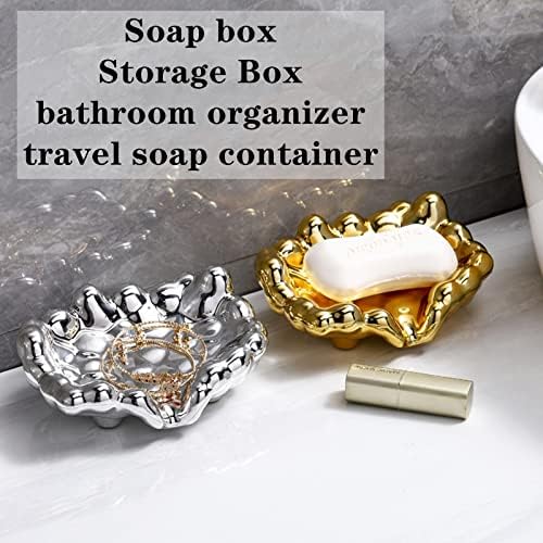 מחזיק סבון סבון של Maoyong Bar למקלחת-פלסטיקה מחזיק סבון עצמאי עם דלפק מטבח וכיור אמבטיה, מחזיק ספוג כלים