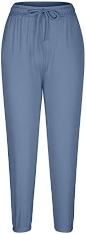 מכנסי ספורט אתלטים של Oplxuo מכנסי טרנינג מכנסי סעיף מותניים גבוה