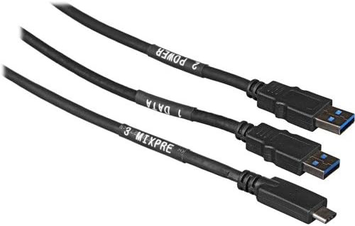 מכשירי סאונד MX-USBY USB-C עד USB-A-CABLE כפול לאביזר עבור MIXPRE-3 & MIXPRE-6