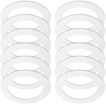 12 מארז - טבעת גופי למתקן תאורת לד שקועה עגולה - תיקון טבעת גופי לחורים לא אחידים-בניית פלדה לבנה
