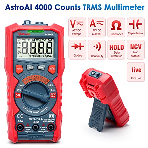 Astroai TRMS 4000 ספירת multimeter דיגיטלי + Astroai TRMS 10000 ספירת Multimeter Digital
